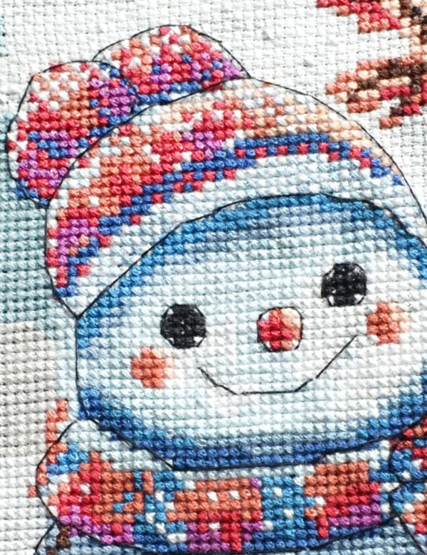 Broderikit Aine "Klumpet vinter" 20x20 cm