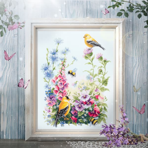 Broderisett Magic Needle "Sommersang" 31x40 cm