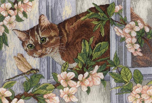 Broderisett MP Studia "Tilfeldig møte" 28x20 cm