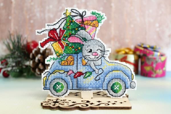 Broderikit plastic canvas MP Studia "Julresa" 12x10 cm