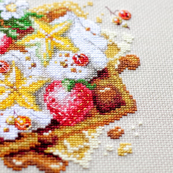 Broderisett Magic Needle "Wienervåffler" 16x16 cm
