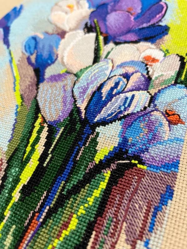 Broderikit Oven "De synger for dig" 21x30 cm