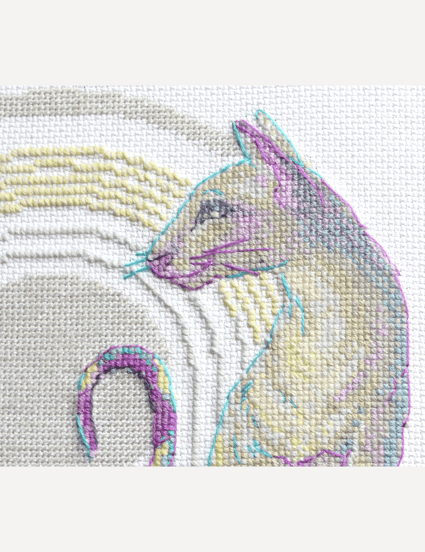 Broderikit Aine "Mystiske katte" 21x30 cm