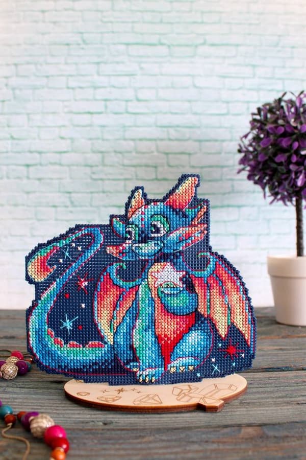 Broderikit plastic canvas MP Studia "Drake" 14x12 cm