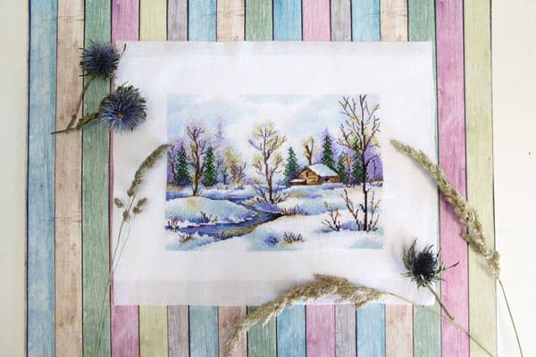 Broderikit MP Studia "Begyndelsen af foråret" 20x15 cm