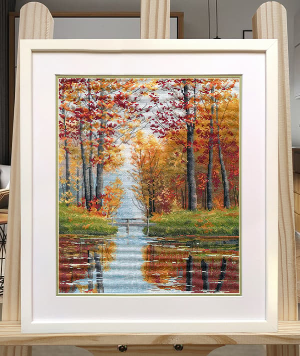 Broderikit Oven "Hösten har kommit" 23x30 cm