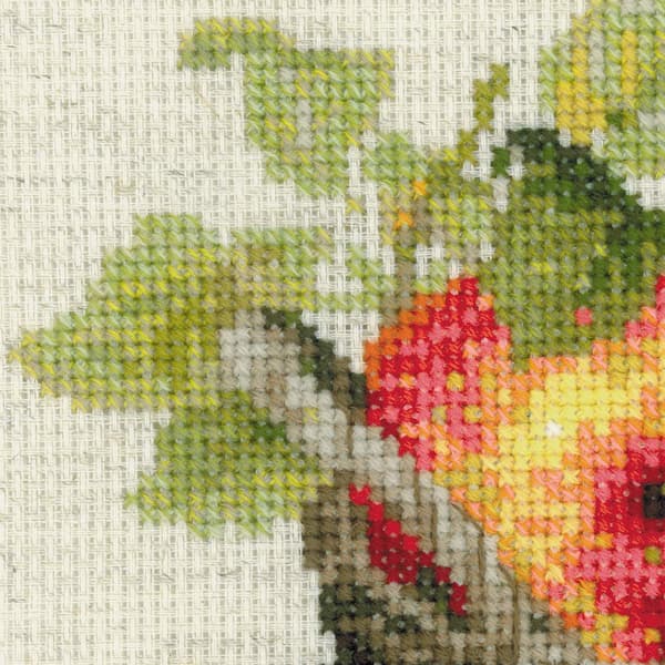 Broderikit Riolis "Modne æbler" 30x30 cm
