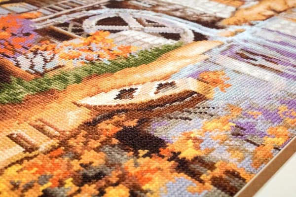 Broderikit Luca-S B481 - "Efterårslandskab" 52x37 cm