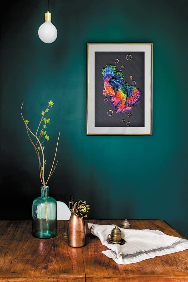 Perlebroderi Abris Art "Regnbuedansen" 29x41 cm