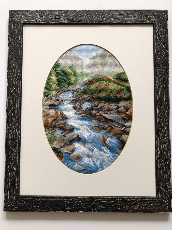 Broderisett Riolis "Oppstrøms" 30x40 cm