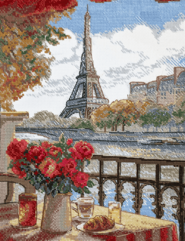 Broderikit Aine "Solrige Paris" 30x40 cm