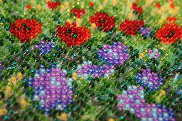 Perlebroderi Abris Art "Vild eng" 15x15 cm