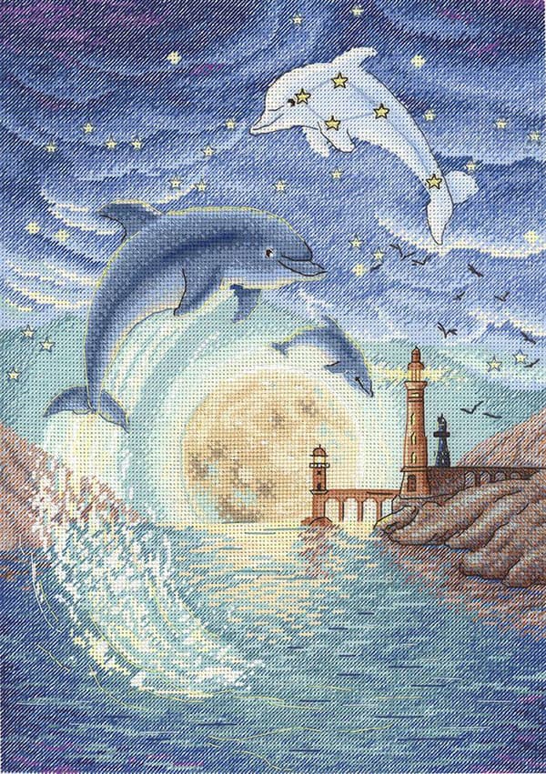 Broderikit MP Studia "Månbukt" 21x28 cm