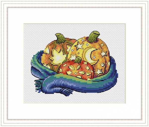Broderikit MP Studia "Mysiga pumpor" 14x10 cm