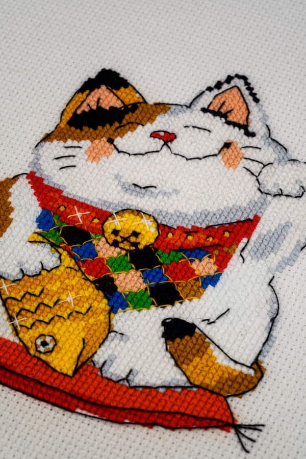 Broderisett Riolis "Lykke til" 15x18 cm