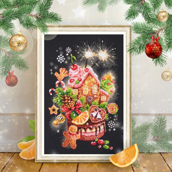 Broderikit Magic Needle "Julegodter" 18x28 cm