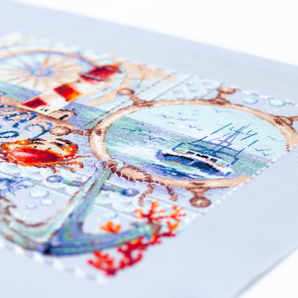 Broderikit Magic Needle "Havet kalder mig..." 26x26 cm