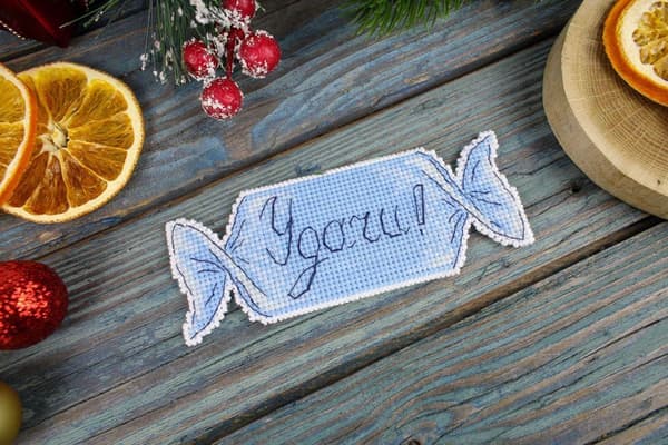 Broderikit plastic canvas MP Studia "Julgodis Nr. 3" 5x13cm