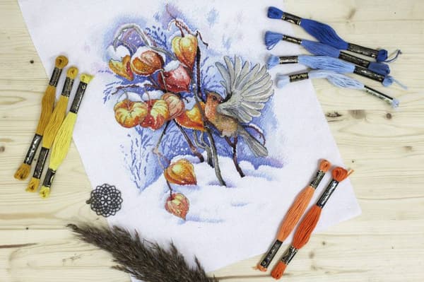 Broderikit MP Studia "Flyvende fugl" 21x30 cm