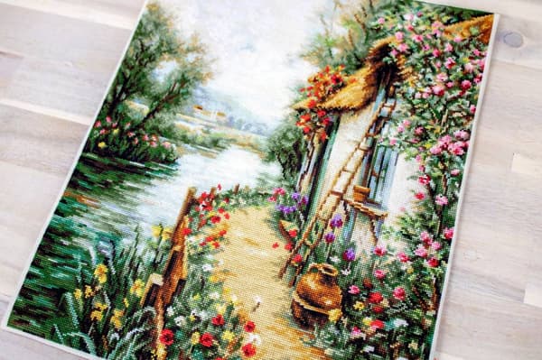 Broderikit Luca-S B581 - "Langs floden" 28x34 cm