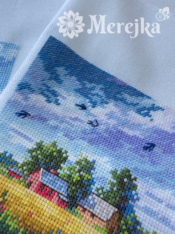 Broderikit Merejka K-279A - "Sommer" 11.5x11.5cm