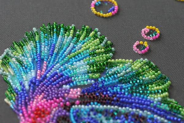 Perlebroderi Abris Art "Regnbuedansen" 29x41 cm