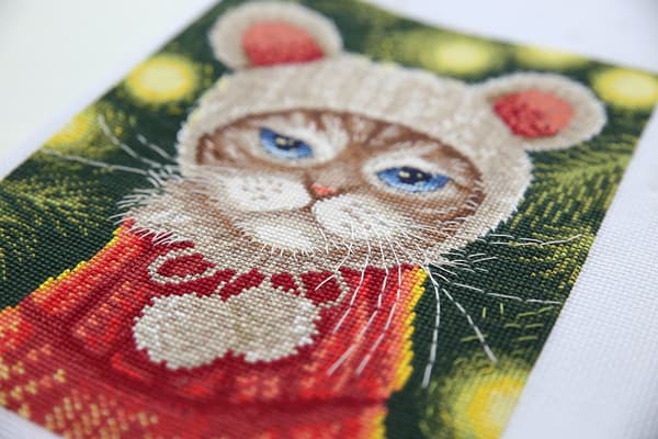 Broderisett Panna "Feststemning" 21x16 cm