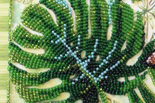 Perlebroderi Abris Art "Monstrene" 20x20 cm