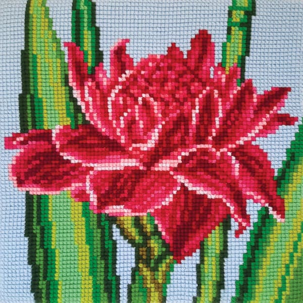 Broderikit Pude Collection D`Art 5486 - "Lotus" 40x40cm