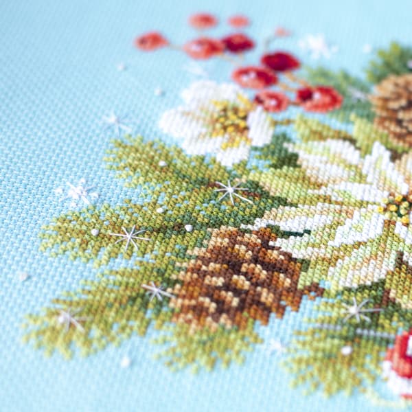 Broderikit Magic Needle "God jul!" 17x22 cm