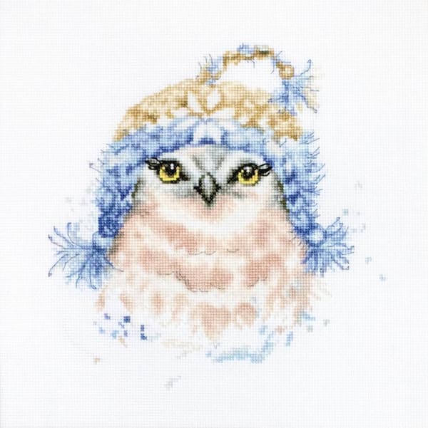 Broderikit Luca-S B2306 - "Ugglan" 19x18.5 cm