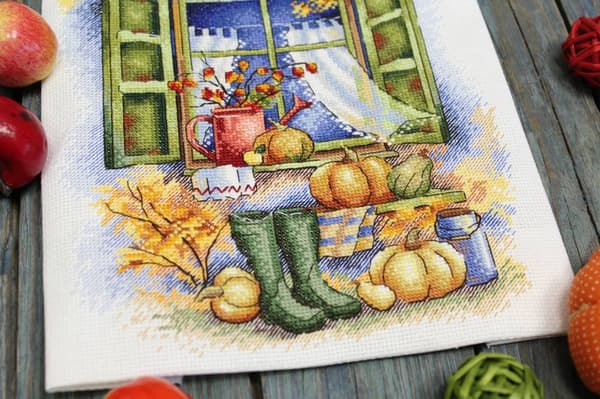 Broderisett MP Studia "Høst. Gresskar" 19x26 cm