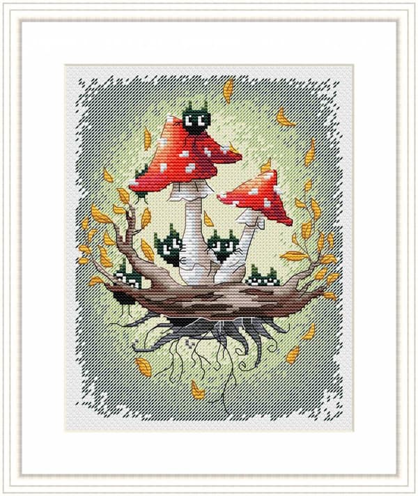 Broderikit MP Studia "Vi är här" 15x20 cm