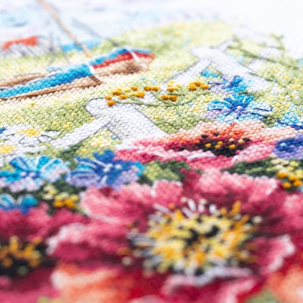 Broderikit Magic Needle "Vilde kystblomster" 18x29 cm