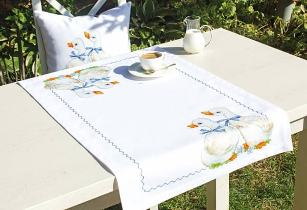 Broderisett Duk Luca-S "Anker" 50x80 cm