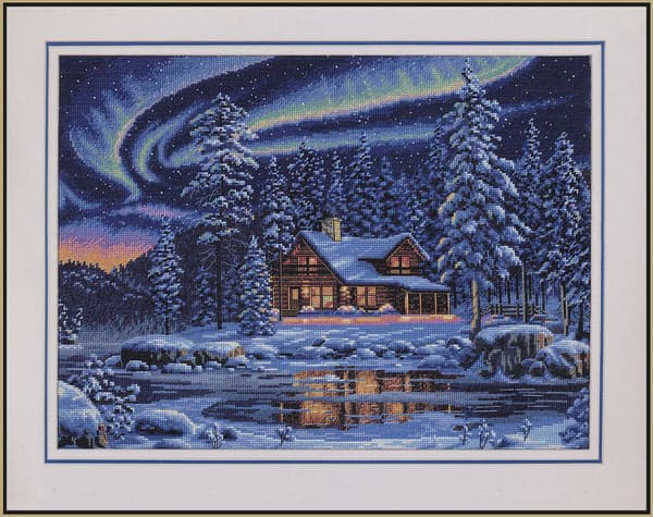 Broderikit Dimensions "Aurorastuga" 41x30 cm