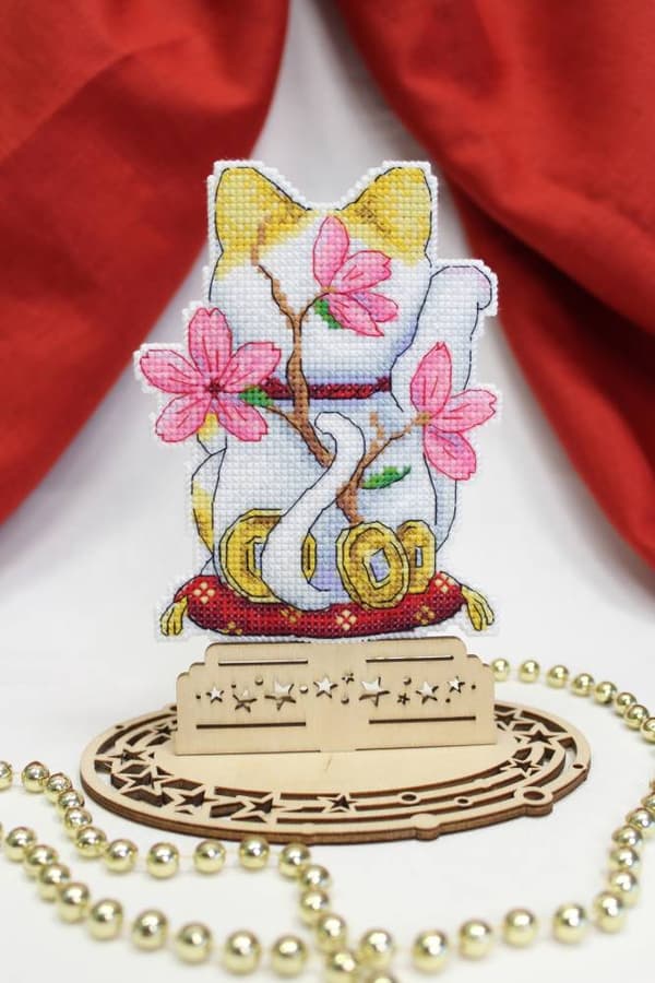 Broderisett Plastic Canvas MP Studia "Maneki-neko" 10x13 cm