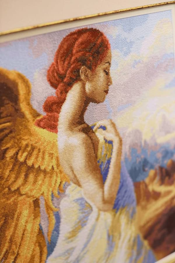 Broderikit Golden Fleece "Vacker ängel" 30x38 cm