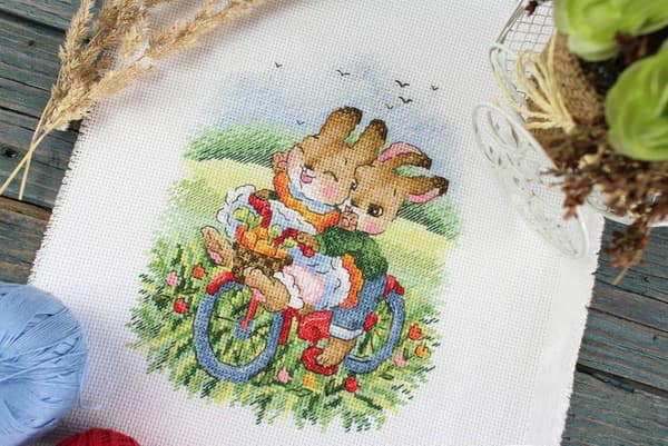 Broderisett MP Studia "Med vinden" 19x15cm