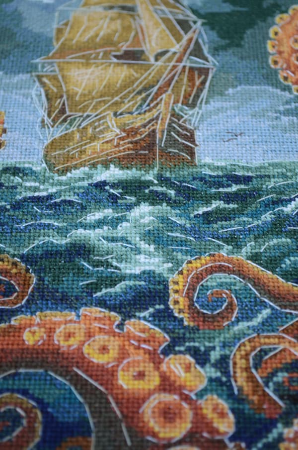 Broderikit Abris Art "Afgrunden" 18x27cm