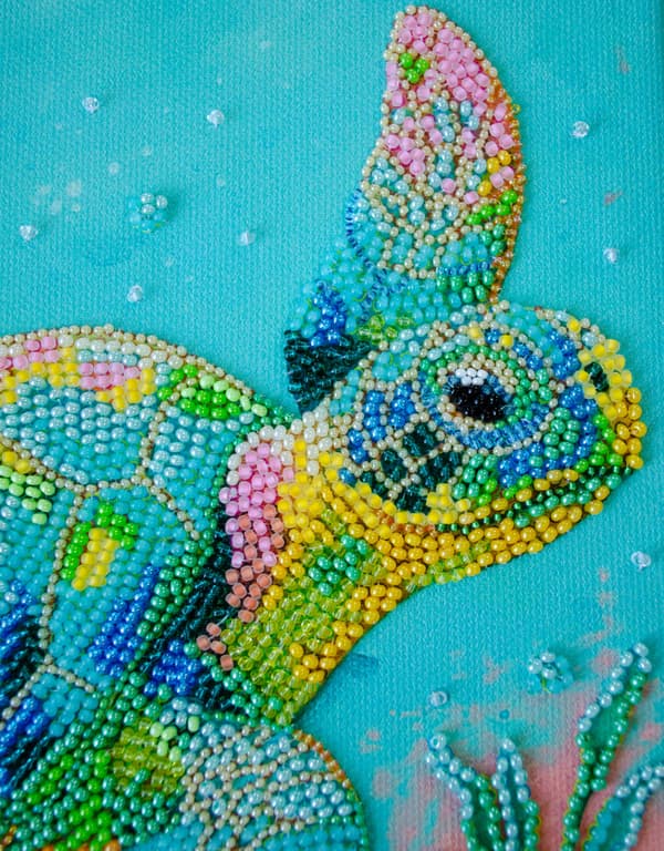 Perlebroderi Abris Art "Havets rejsende" 21x21cm
