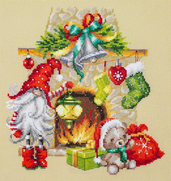 Broderikit Magic Needle "Väntan på julen" 22x22 cm