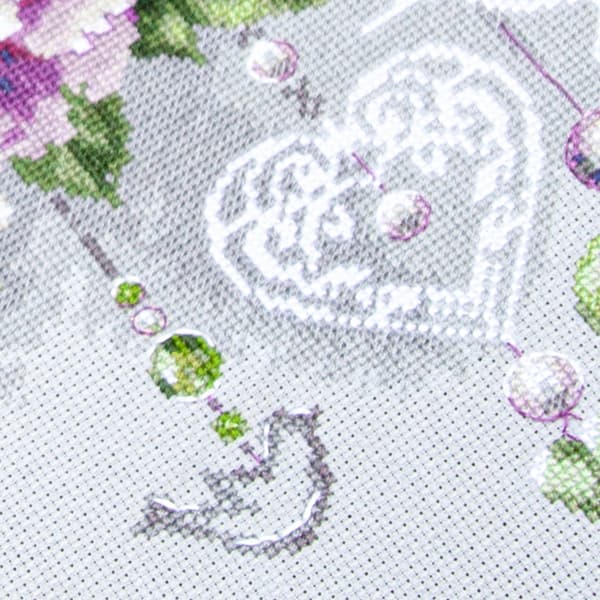 Broderikit Magic Needle "Blomsterdekoration" 27x23 cm