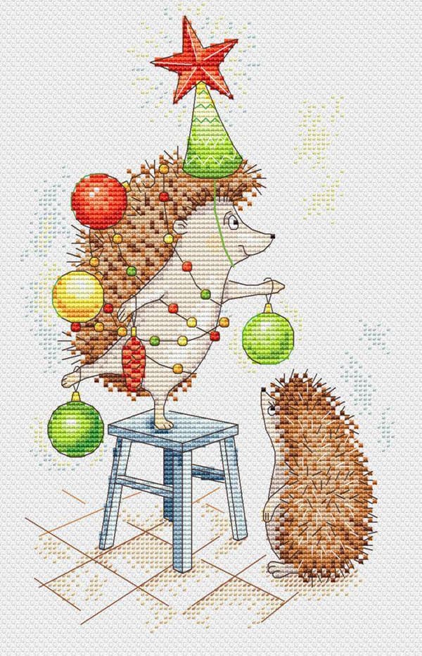 Broderikit MP Studia "Före firandet" 16x25 cm