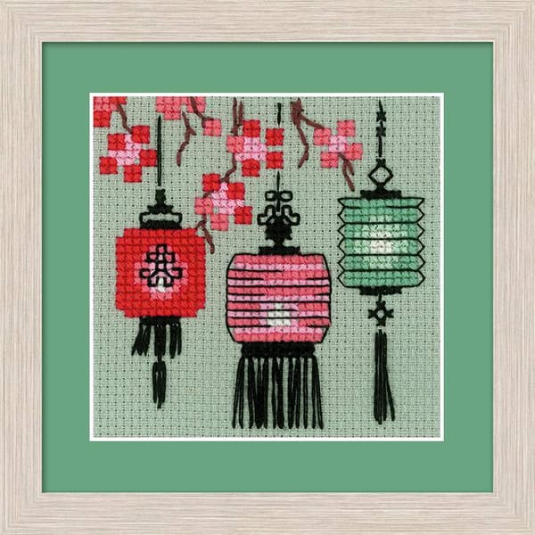 Broderisett Riolis "Lykter" 24x8 cm