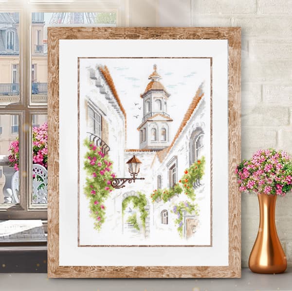 Broderisett Magic Needle "Gamle gaten" 18x26 cm