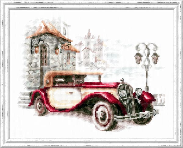 Broderikit Magic Needle "Retro Cadillac" 20x16 cm