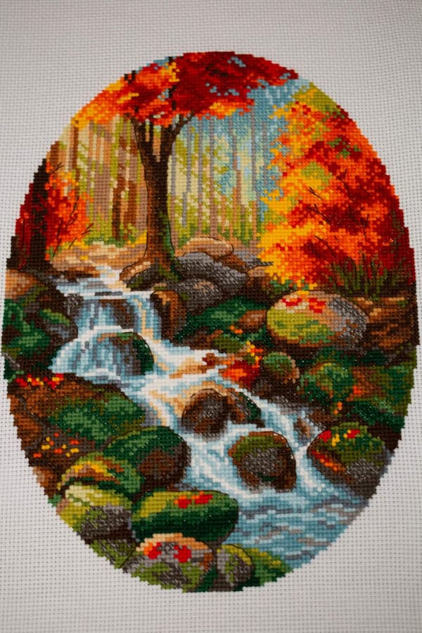 Broderisett Riolis "Høstløv" 30x40 cm