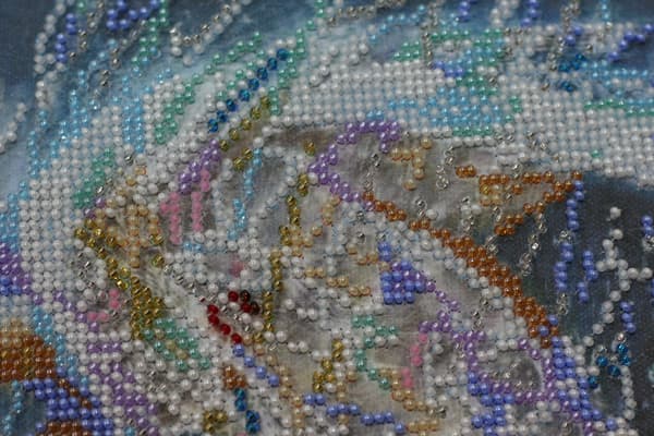 Perlebroderi Abris Art "Troskabslys" 25x30 cm