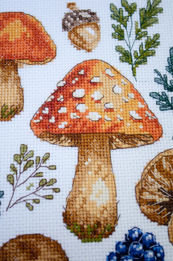Broderikit Abris Art "Skovsamling" 19x29cm